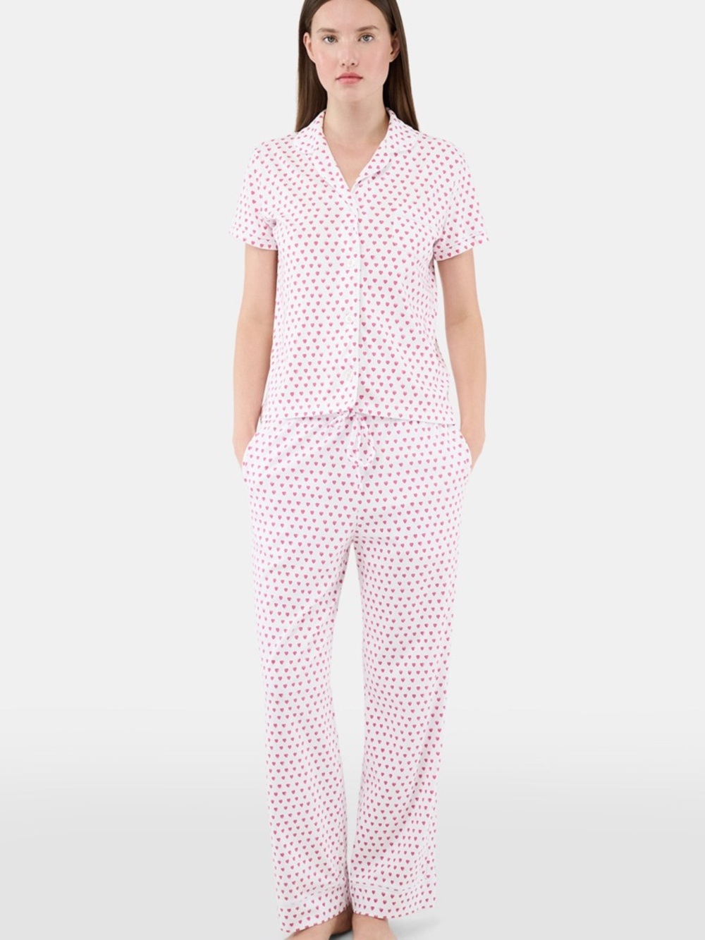 Roller Rabbit Pink Heart Pajama Top